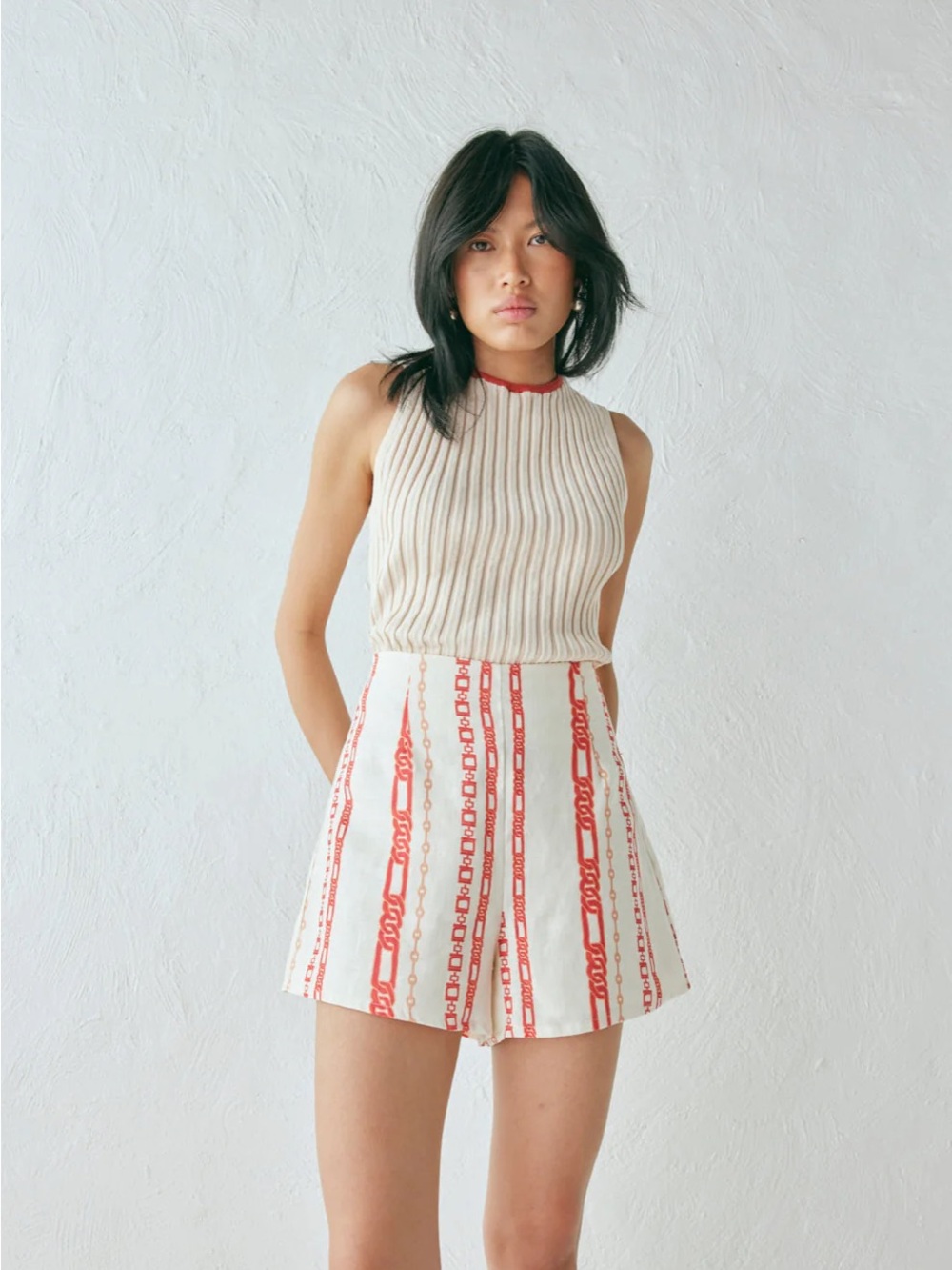 vrg grl TANI LINEN SHORTS ORA